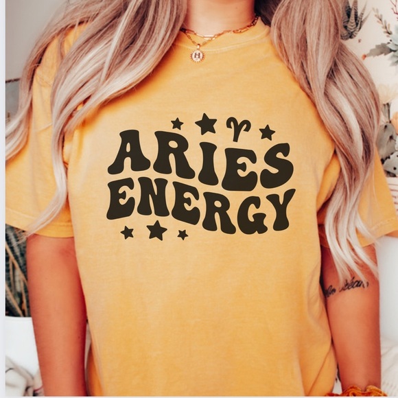 NEW Comfort Colors Aries Energy Graphic Tee Shirt S-4X - Picture 3 of 7